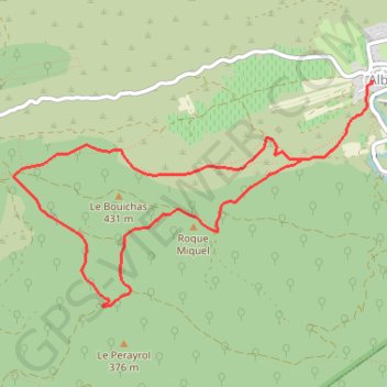 Itinéraire En Corbières - Autour du Bouichas - Albas, distance, dénivelé, altitude, carte, profil, trace GPS