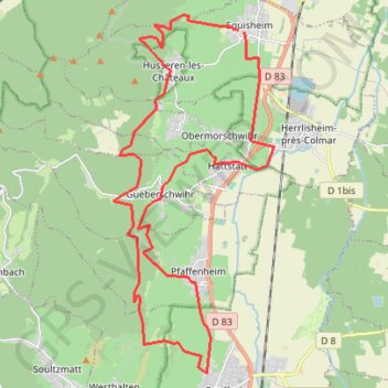 Itinéraire Gpxediteur, distance, dénivelé, altitude, carte, profil, trace GPS