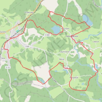 Itinéraire Les Étangs du Doustre, distance, dénivelé, altitude, carte, profil, trace GPS