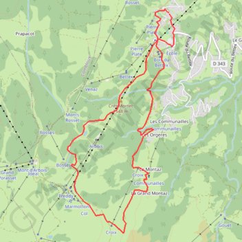 Itinéraire Balade Amis montagnards, distance, dénivelé, altitude, carte, profil, trace GPS