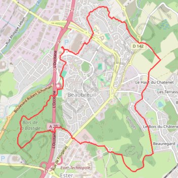 Itinéraire Rando beaubreuil, distance, dénivelé, altitude, carte, profil, trace GPS