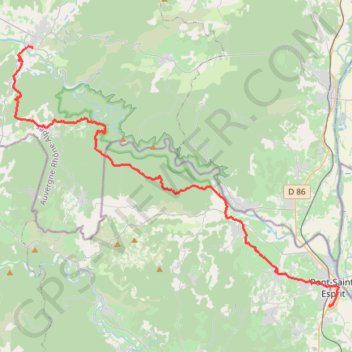 Itinéraire Etape 6 ardèche 2022, distance, dénivelé, altitude, carte, profil, trace GPS