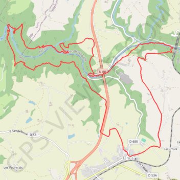 Itinéraire Épiscopale d'Albi, distance, dénivelé, altitude, carte, profil, trace GPS