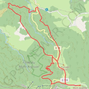 Itinéraire MT AIGOUAL de Cabrillac-MNT, distance, dénivelé, altitude, carte, profil, trace GPS