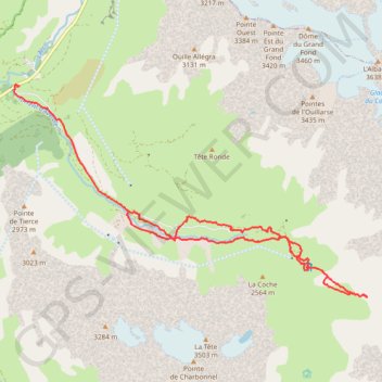 Itinéraire Bessans - Le refuge d'Avérole, distance, dénivelé, altitude, carte, profil, trace GPS