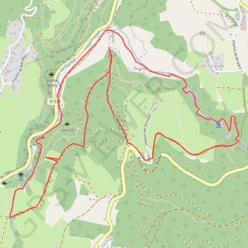 Itinéraire La croix Lichou, distance, dénivelé, altitude, carte, profil, trace GPS