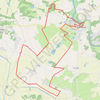 Itinéraire Circuit des Garennes - Guenrouët, distance, dénivelé, altitude, carte, profil, trace GPS