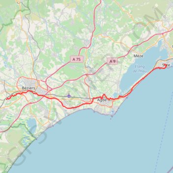 Itinéraire HwlJf, distance, dénivelé, altitude, carte, profil, trace GPS