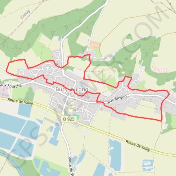 Itinéraire Détours et des tours, distance, dénivelé, altitude, carte, profil, trace GPS