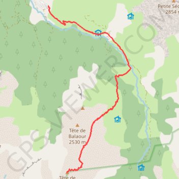 Itinéraire Tête de Chabrière, distance, dénivelé, altitude, carte, profil, trace GPS