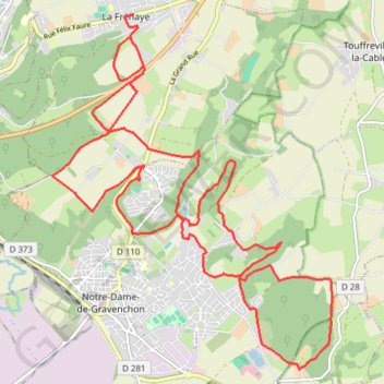 Itinéraire La W allégée - La Frenaye, distance, dénivelé, altitude, carte, profil, trace GPS