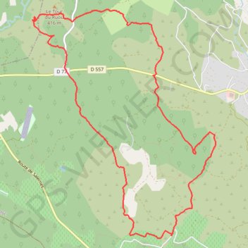 Itinéraire Flayosc - Les Templiers, distance, dénivelé, altitude, carte, profil, trace GPS