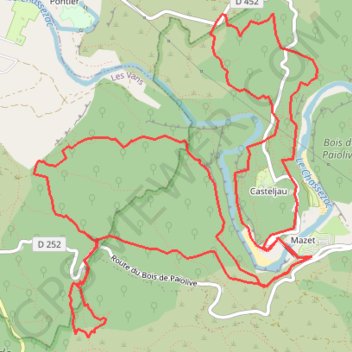 Itinéraire Gorges du Chassezac, distance, dénivelé, altitude, carte, profil, trace GPS