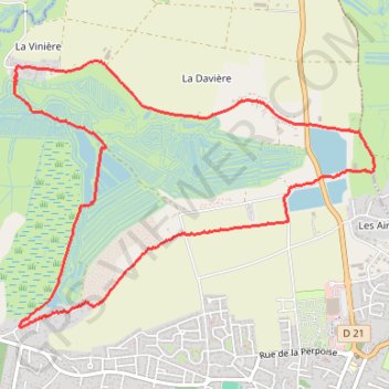 Itinéraire Marais de Jard, distance, dénivelé, altitude, carte, profil, trace GPS