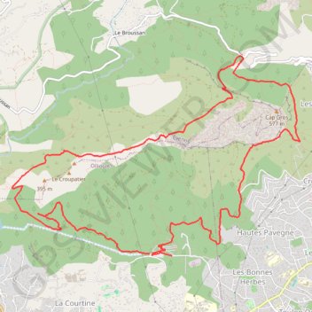 Itinéraire Sanary Running - Chateauvallon, distance, dénivelé, altitude, carte, profil, trace GPS