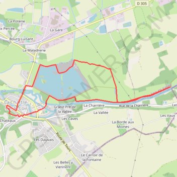 Itinéraire La Chartre-sur-le-Loir, distance, dénivelé, altitude, carte, profil, trace GPS