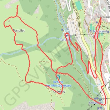 Itinéraire Versant de la Masse (Les enverses) - Les Menuires, distance, dénivelé, altitude, carte, profil, trace GPS
