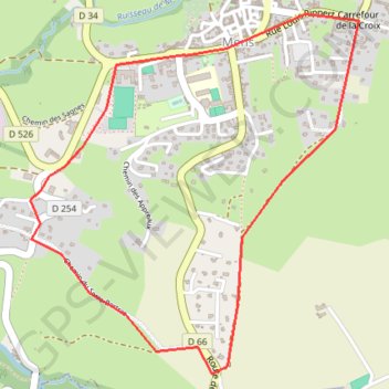 Itinéraire Le chemin des Philosophes - Mens, distance, dénivelé, altitude, carte, profil, trace GPS