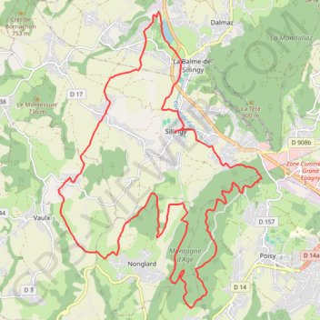 Itinéraire b6W8f, distance, dénivelé, altitude, carte, profil, trace GPS