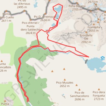 Itinéraire Ariel Respumoso, distance, dénivelé, altitude, carte, profil, trace GPS
