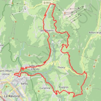 Itinéraire Plaimpalais - Combe Servenne, distance, dénivelé, altitude, carte, profil, trace GPS