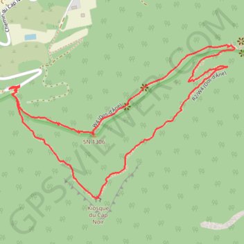 Itinéraire Le Cap Noir et Roche Verre Bouteille depuis Dos d'Âne, distance, dénivelé, altitude, carte, profil, trace GPS