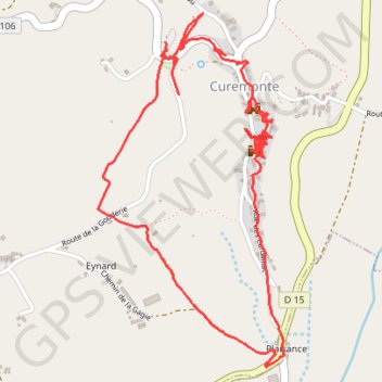 Itinéraire La Gironie (Village de Curemonte), distance, dénivelé, altitude, carte, profil, trace GPS