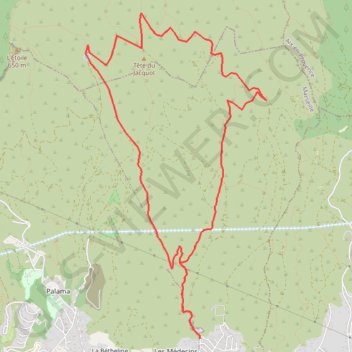 Itinéraire Jas du turc P1T1 12km 300m, distance, dénivelé, altitude, carte, profil, trace GPS