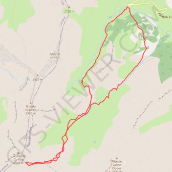 Itinéraire Petit Parpaillon, distance, dénivelé, altitude, carte, profil, trace GPS