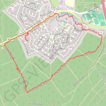 Itinéraire Clairlieu_2020-10-18, distance, dénivelé, altitude, carte, profil, trace GPS
