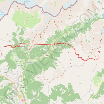 Itinéraire Nus Randonnée, distance, dénivelé, altitude, carte, profil, trace GPS