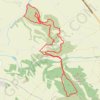 Itinéraire Les Communaux, Bois des Canonges, distance, dénivelé, altitude, carte, profil, trace GPS