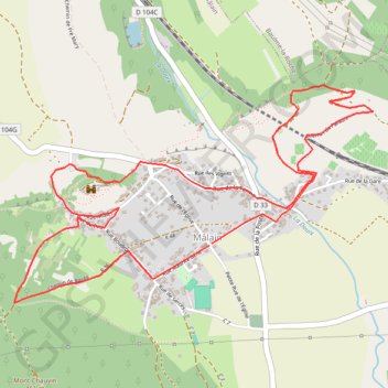 Itinéraire Sentier du Mâlain, distance, dénivelé, altitude, carte, profil, trace GPS