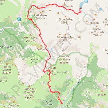 Itinéraire Traversons, distance, dénivelé, altitude, carte, profil, trace GPS