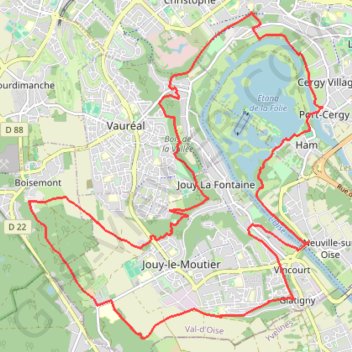 Itinéraire Neuville, distance, dénivelé, altitude, carte, profil, trace GPS