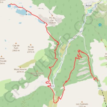 Itinéraire Garguéran - Bassiès, distance, dénivelé, altitude, carte, profil, trace GPS
