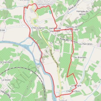 Itinéraire track, distance, dénivelé, altitude, carte, profil, trace GPS