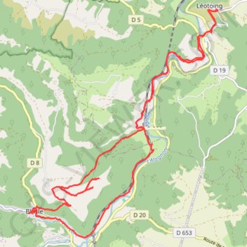 Itinéraire Vallée de L'Alagnon et visite de Blesle (Haute-Loire), distance, dénivelé, altitude, carte, profil, trace GPS