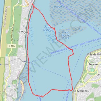 Itinéraire SailFreeGps_2024-04-07_12-04-06, distance, dénivelé, altitude, carte, profil, trace GPS