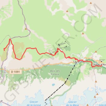 Itinéraire J2 TO Mouterre Villard d'Arène-16207115, distance, dénivelé, altitude, carte, profil, trace GPS