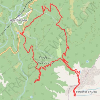 Itinéraire 03-OCT-26Boucle Vizzaona col de Palmente, distance, dénivelé, altitude, carte, profil, trace GPS
