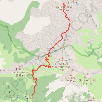 Itinéraire Le vieux Chaillol, distance, dénivelé, altitude, carte, profil, trace GPS