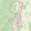 Itinéraire 1.a Colmar, distance, dénivelé, altitude, carte, profil, trace GPS