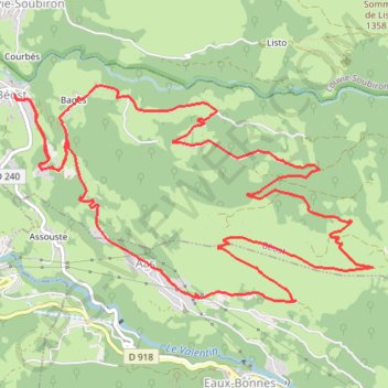 Itinéraire La-Montagne-Verte-Mariano-le-30-05-2012, distance, dénivelé, altitude, carte, profil, trace GPS