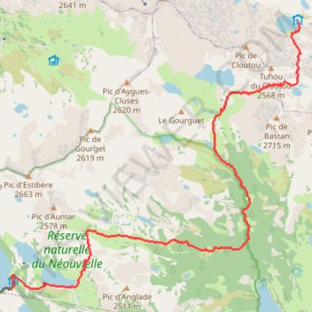 Itinéraire Orédon - Campana, distance, dénivelé, altitude, carte, profil, trace GPS