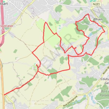 Itinéraire Smohain, distance, dénivelé, altitude, carte, profil, trace GPS