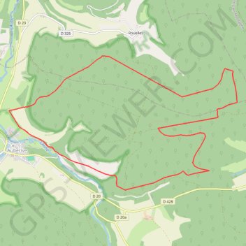 Itinéraire Sortie Forêt d'Auberive, distance, dénivelé, altitude, carte, profil, trace GPS