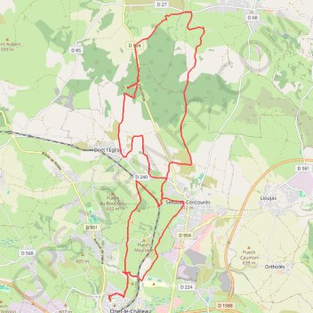 Itinéraire Le Tindoul de la Vayssiere, distance, dénivelé, altitude, carte, profil, trace GPS