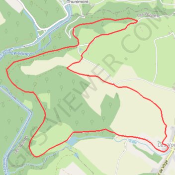 Itinéraire Chemins du Cœur des Vosges - La Chèvre, distance, dénivelé, altitude, carte, profil, trace GPS