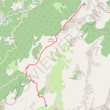 Itinéraire GR20 sud Croci Usciolu, distance, dénivelé, altitude, carte, profil, trace GPS